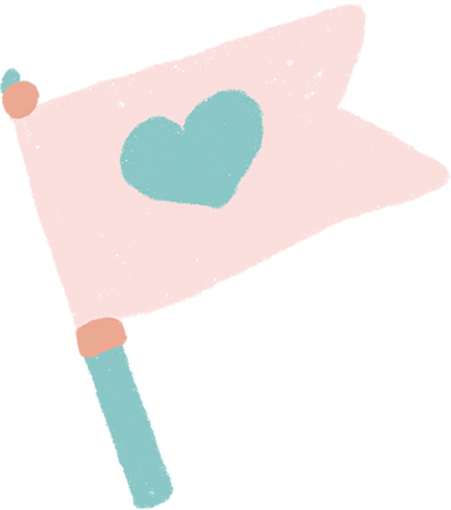 看板犬・スタッフ犬紹介イメージイラスト