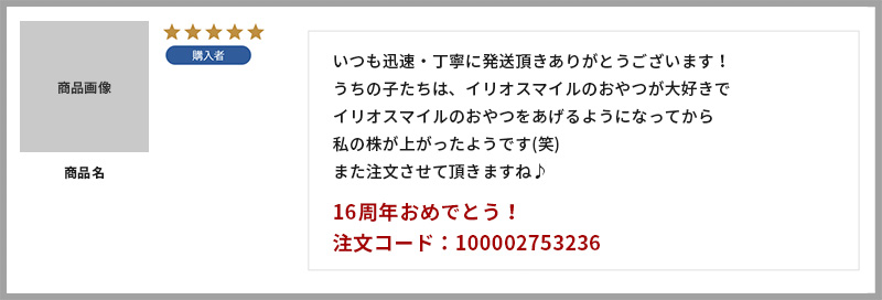 レビュー記載例