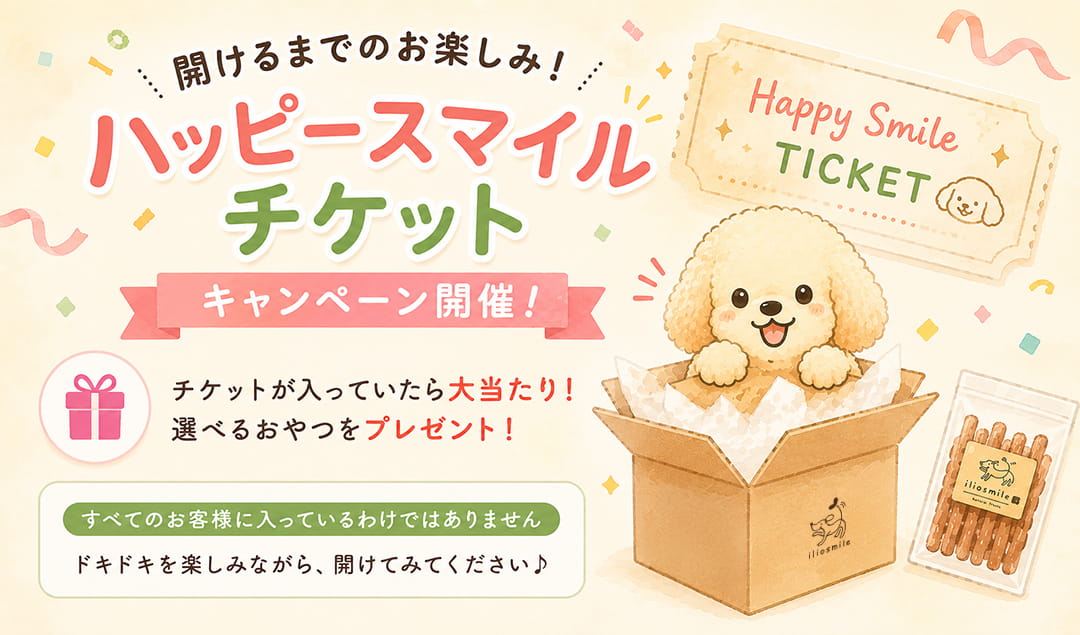 開けるまでお楽しみ！『ハッピースマイルチケット』キャンペーン！