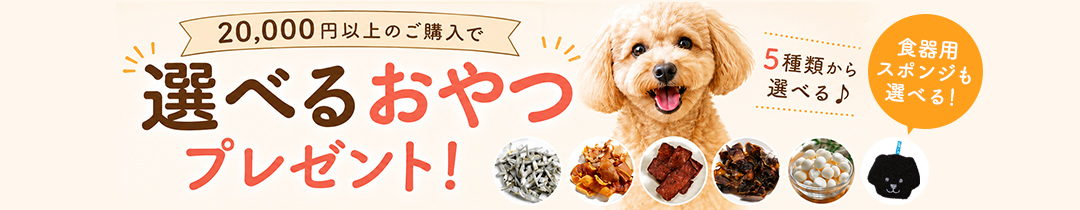 20,000円以上の購入で選べるおやつプレゼント