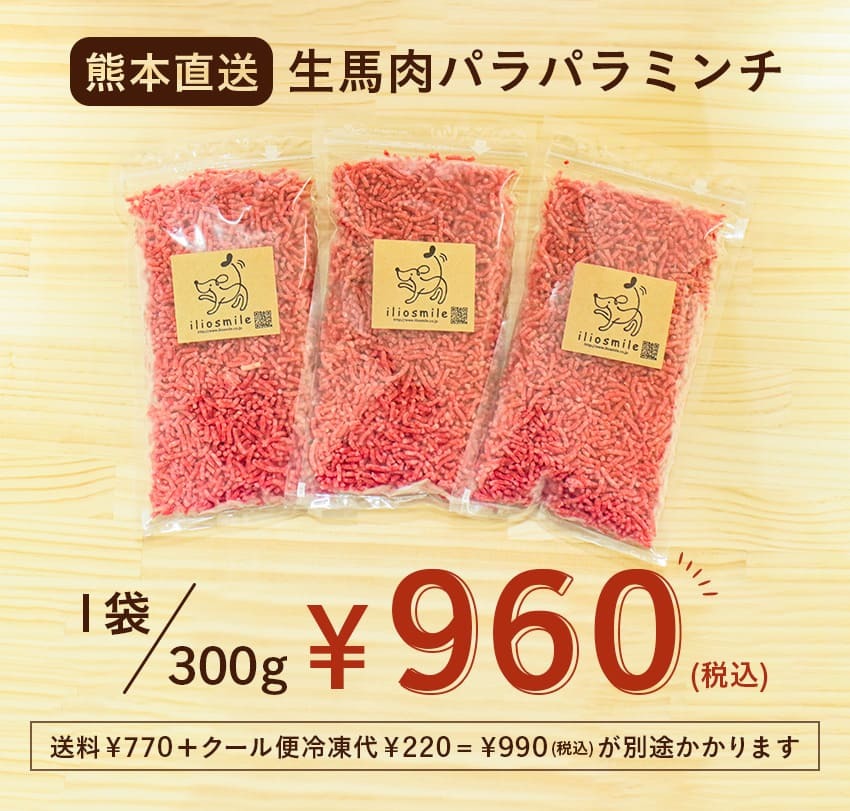 生馬肉価格説明部分