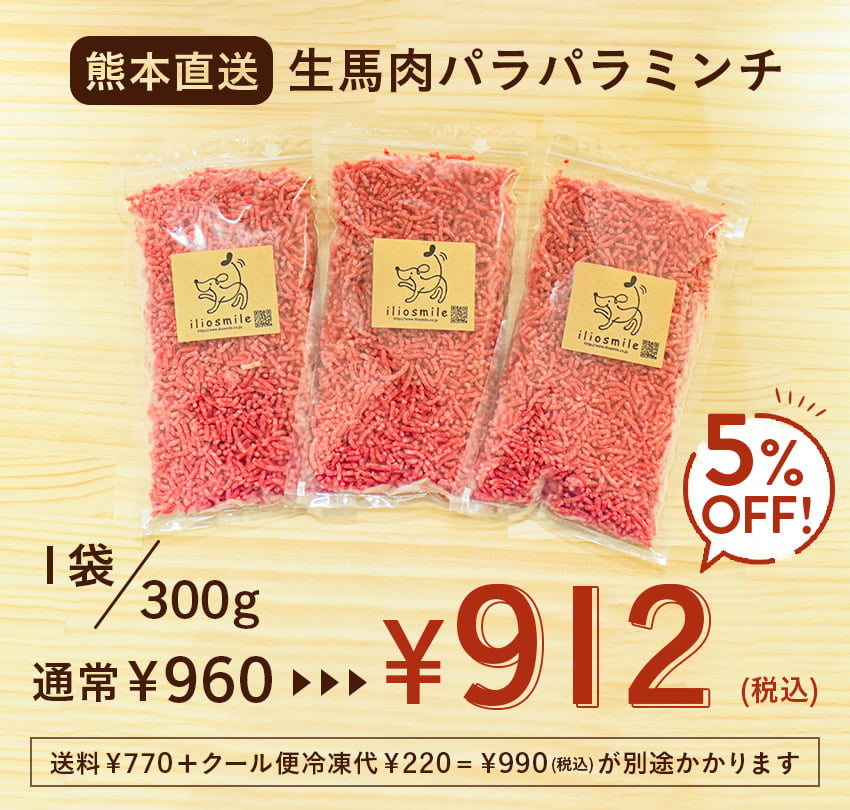 生馬肉価格説明部分