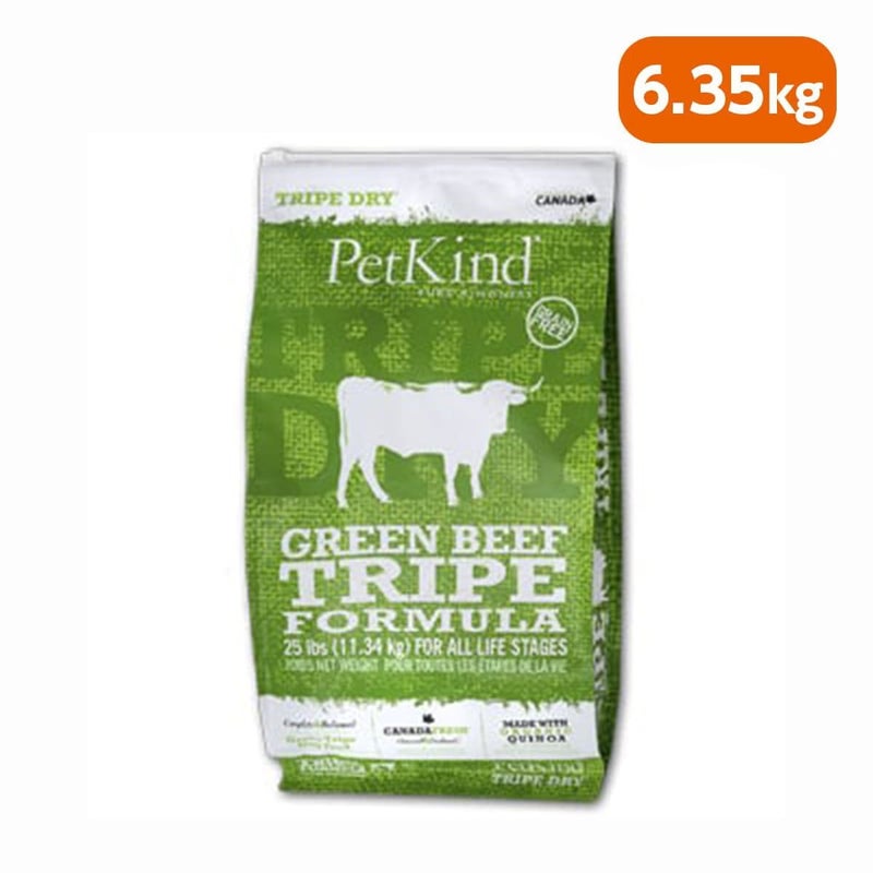 【PetKind ペットカインド】トライプドライ グリーンビーフトライプ 6.35kg