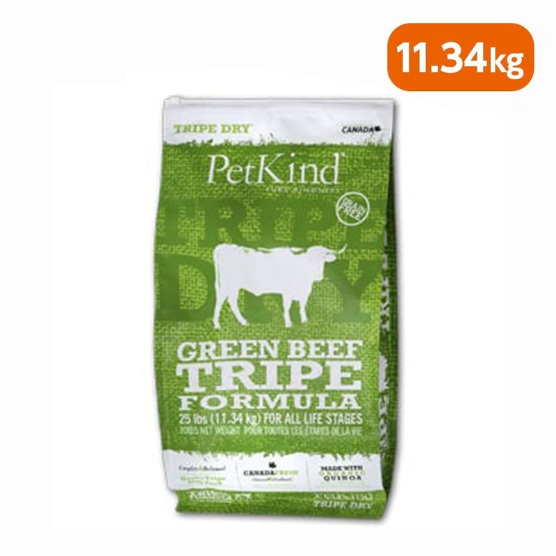 【PetKind ペットカインド】トライプドライ グリーンビーフトライプ 11.34kg