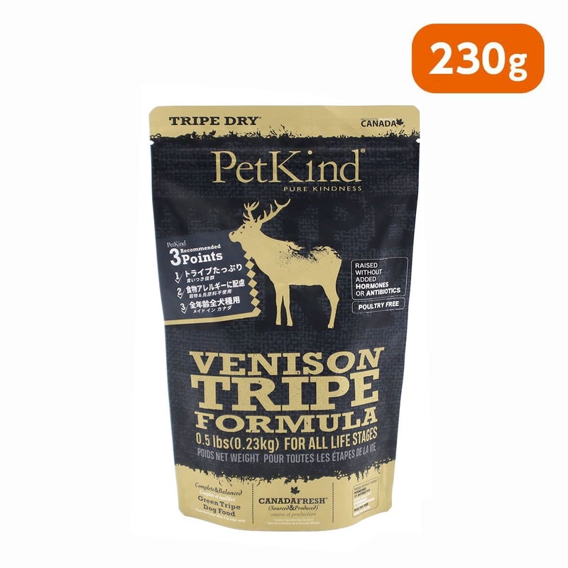 【PetKind ペットカインド】トライプドライ GOLD LINE グリーンベニソントライプ 230g