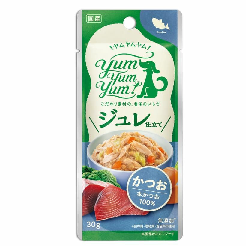 Yum Yum Yum! ヤムヤムヤム】ジュレ仕立て かつお | 【公式】犬用自然
