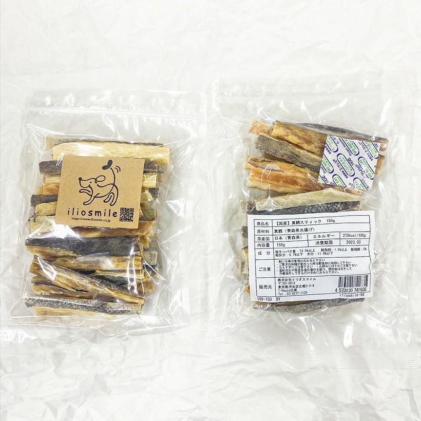 青森産真鱈スティック150gパッケージ画像