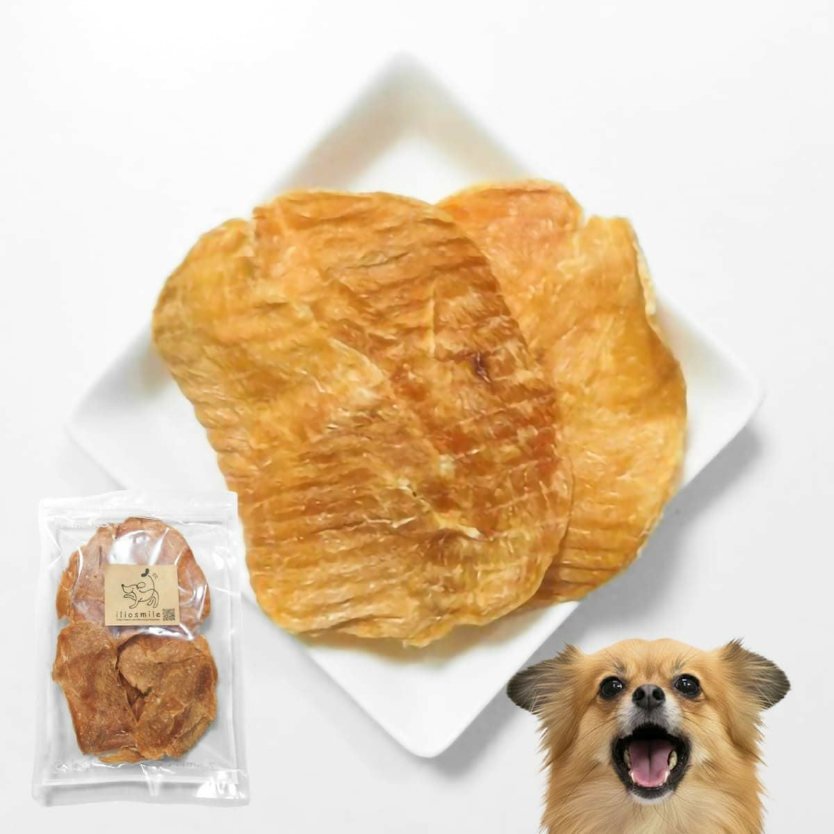 【無添加 国産】無薬飼育鶏のスライスジャーキー 100g