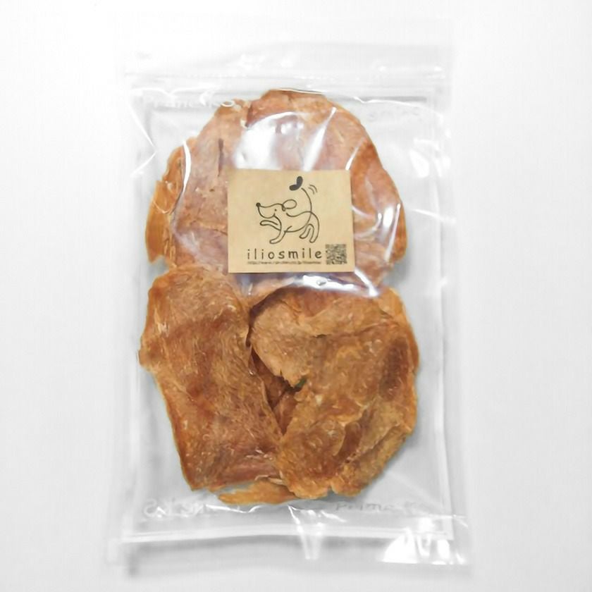 【無添加 国産】無薬飼育鶏のスライスジャーキー 100g