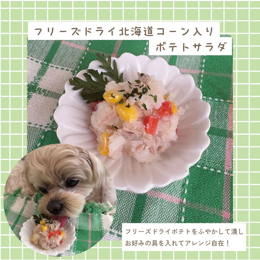  週末セール：【国産 無添加】フリーズドライ 北海道野菜ミックス（ポテト・コーン）30g